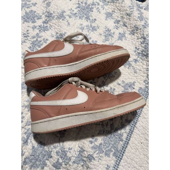 Nike court vision nature pink low top canvas sneaker 6 - Picture 3 of 10